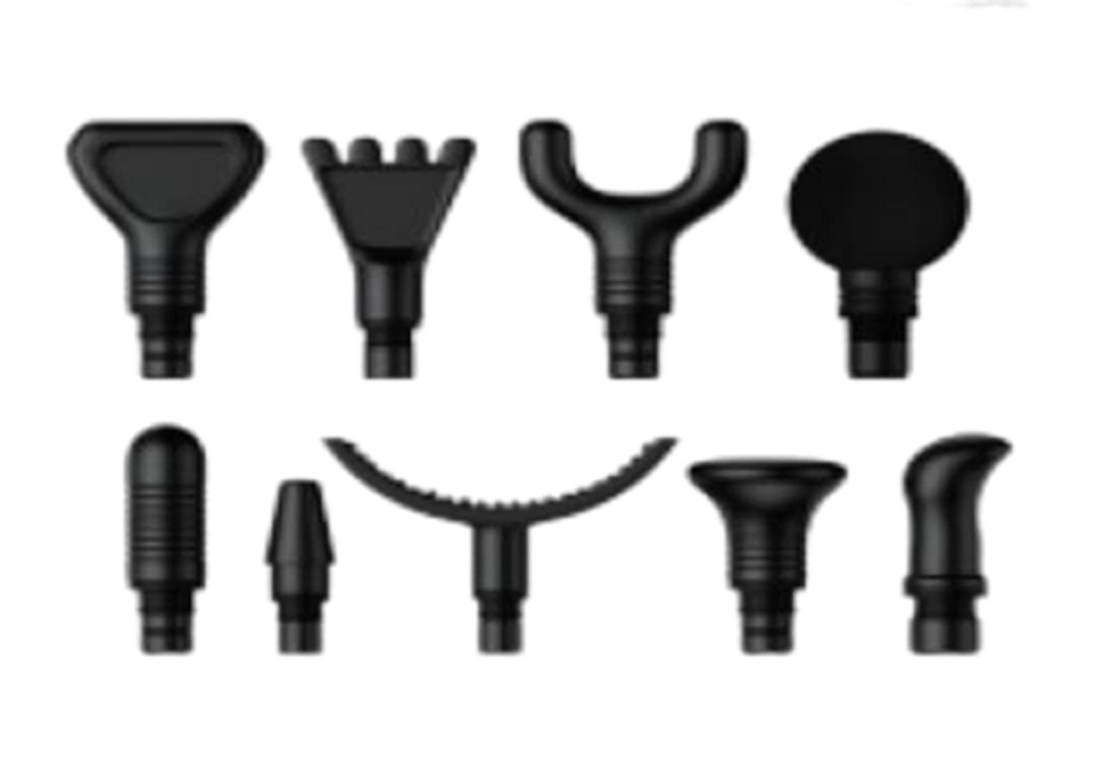 30W Motor 6 Speed Handheld Muscle Massager Gun 9-head Set 2500mAh Lithium Battery Type-C Charging Triple Protection