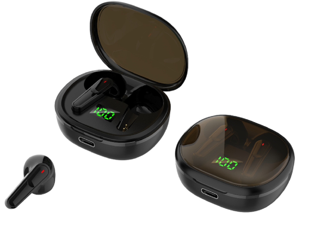 ETEK TWS Earphones 30g Total Weight 30mAh Earbuds 200mAh Charging Case Type-C Fast Charging Commercial-grade Packaging