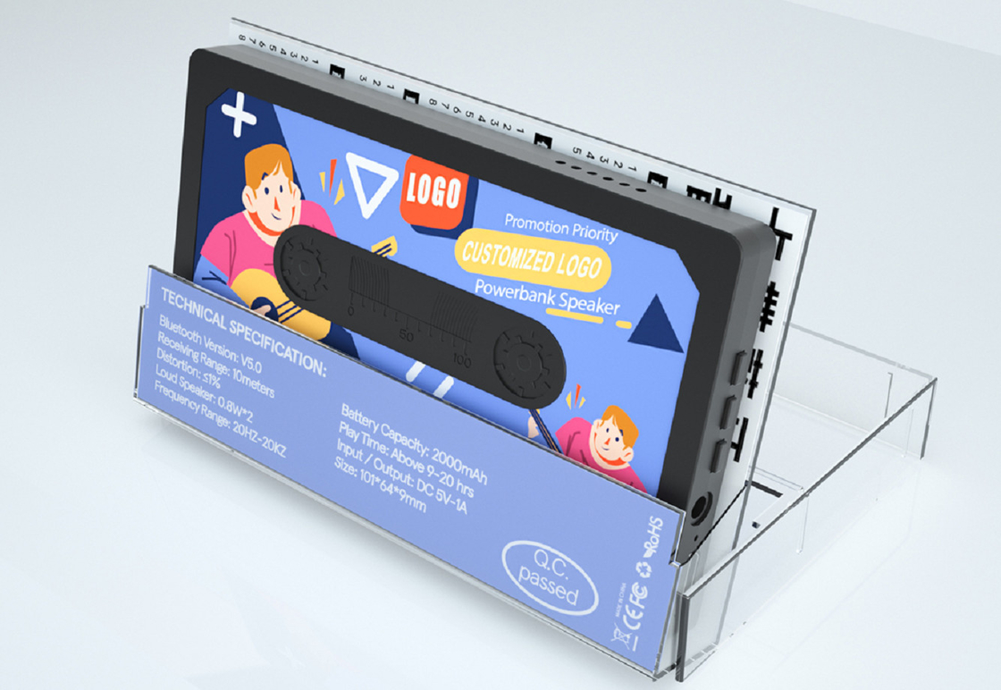 Bluetooth 5.0 TF Card FM Radio Supports 32GB Memory Card 19mm Full-frequency Speaker Minimalist Business Style