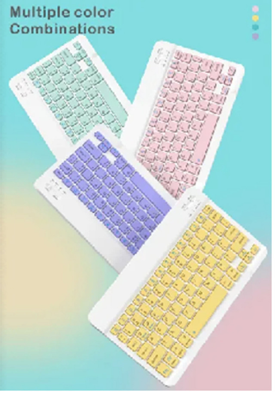9.7-inch Bluetooth Keyboard Multiple Color Options 6.4mm Thick 183g Lightweight Design Bluetooth 3.0 Dual-mode Connection