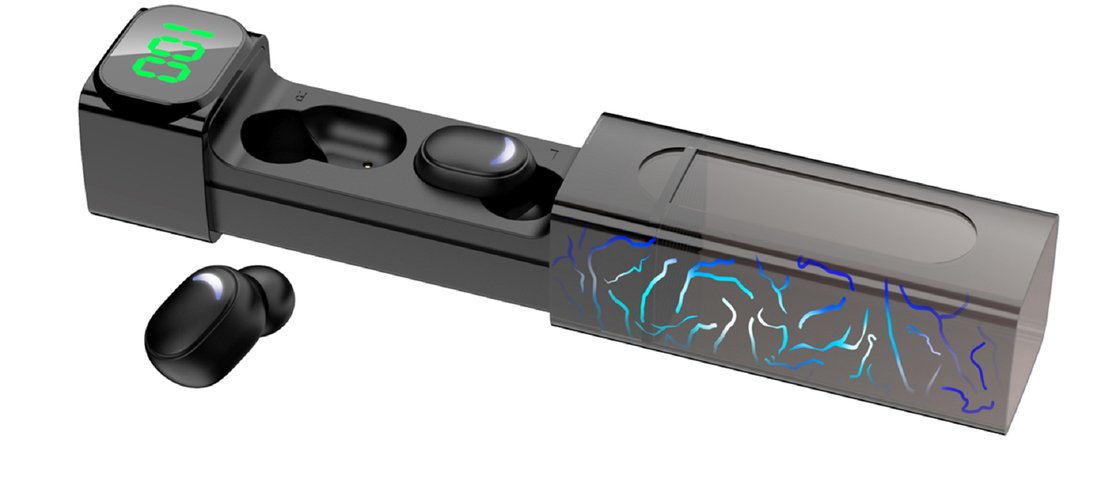 Bluetooth Earphone Low Latency Long Battery Life 4-hour Charge 200mAh Case F8 Copper Ring Speaker Built-in Battery Protection
