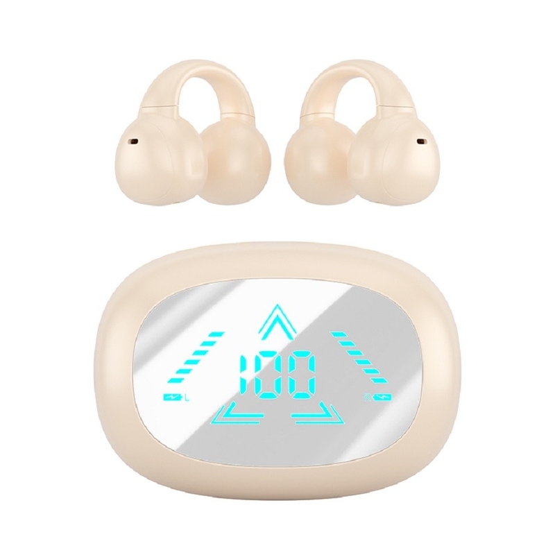 TWS Fully Open Wireless F13 With LED Display Bluetooth 5.3 AAC/SBC Decoding 40mAh Headphones + 400mAh Case For Business People