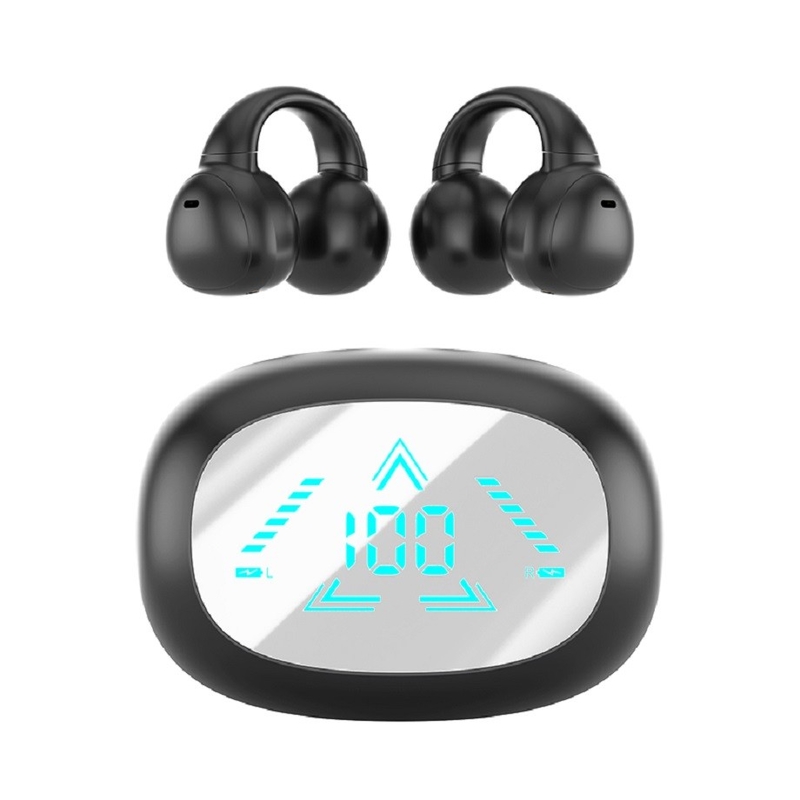 TWS Fully Open Wireless F13 With LED Display Bluetooth 5.3 AAC/SBC Decoding 40mAh Headphones + 400mAh Case For Business People
