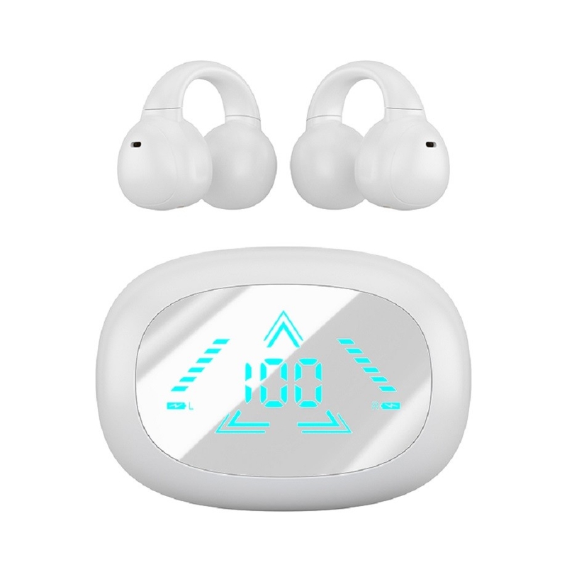 TWS Fully Open Wireless F13 With LED Display Bluetooth 5.3 AAC/SBC Decoding 40mAh Headphones + 400mAh Case For Business People