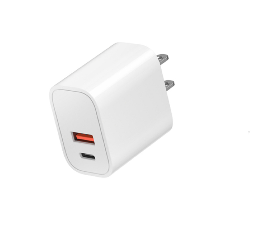 Dual Port Fast Charging USB-C+USB-A Supports PD/QC Fast Charging Protocol 110-240V 50/60Hz Global Universal