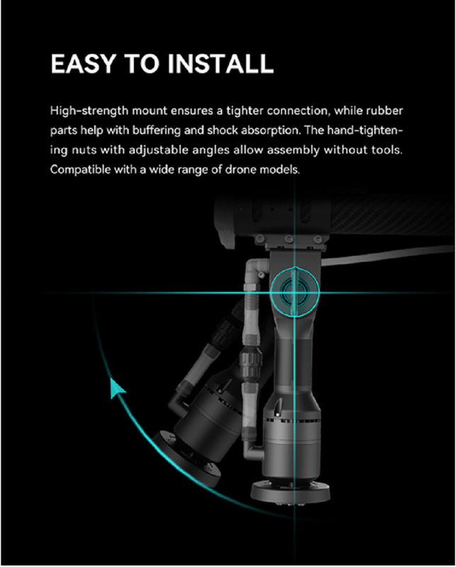 Newly Agricultural UAVs Centrifugal Nozzle Max Flow Rate 10L/min Detachable Valve CAN Comm Efficient Cooling And Spraying