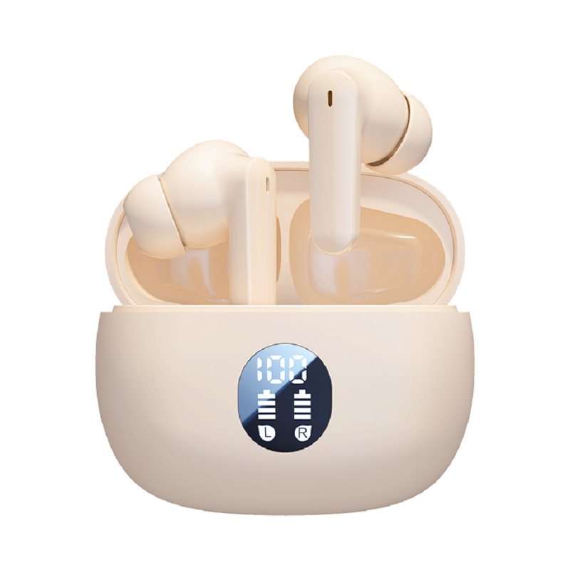 Bluetooth 5.4 TWS Earbuds, F10 speaker, AAC/SBC support, black/white/skin color design, suitable for business, sports, office, and student use