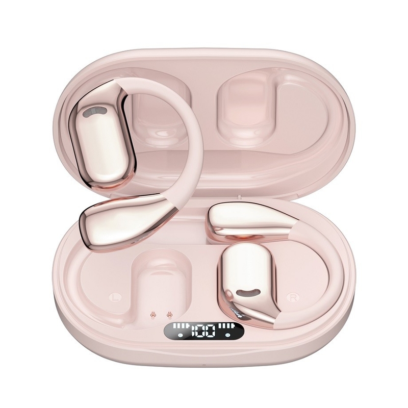 Bluetooth 5.4 TWS earbuds, Titanium Composite Diaphragm Speaker, 6H Playtime with 300mAh Charging Case, Digital Battery Display.