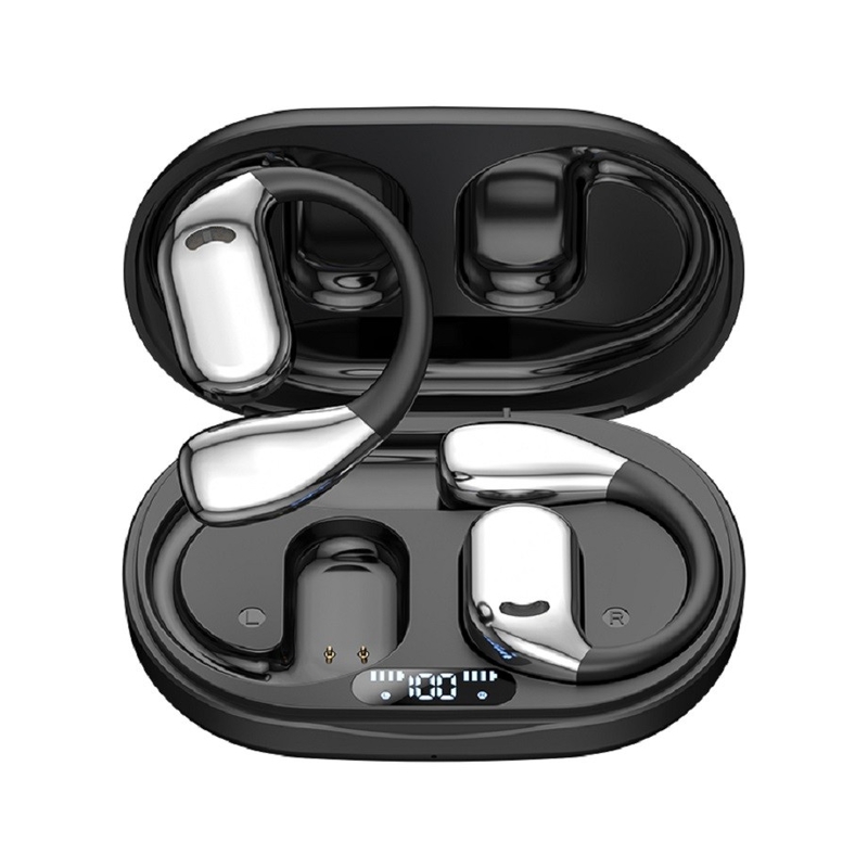 Bluetooth 5.4 TWS earbuds, Titanium Composite Diaphragm Speaker, 6H Playtime with 300mAh Charging Case, Digital Battery Display.