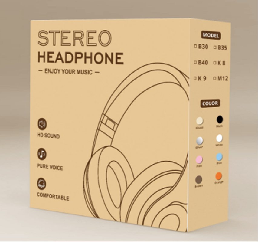 Bluetooth 5.3 Headphone, 400mAh battery, 8-hour playback, 200-hour standby, 40mm driver, 18dB ANC