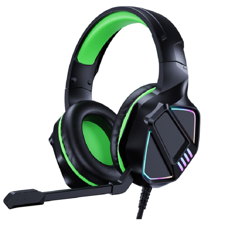 Gaming headset,Φ50mm speaker, 32Ω impedance, 3.5mm dual plug + USB, 2m cable, -55dB sensitivity