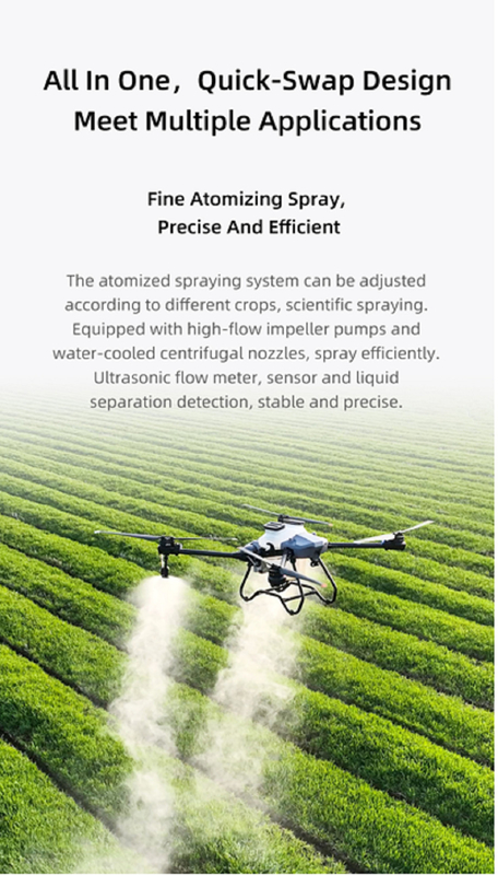 Z30P is a 30kg Load Agricultural Drones Solution Under Z Series New Truss Structure And Z-shaped Folding Arms