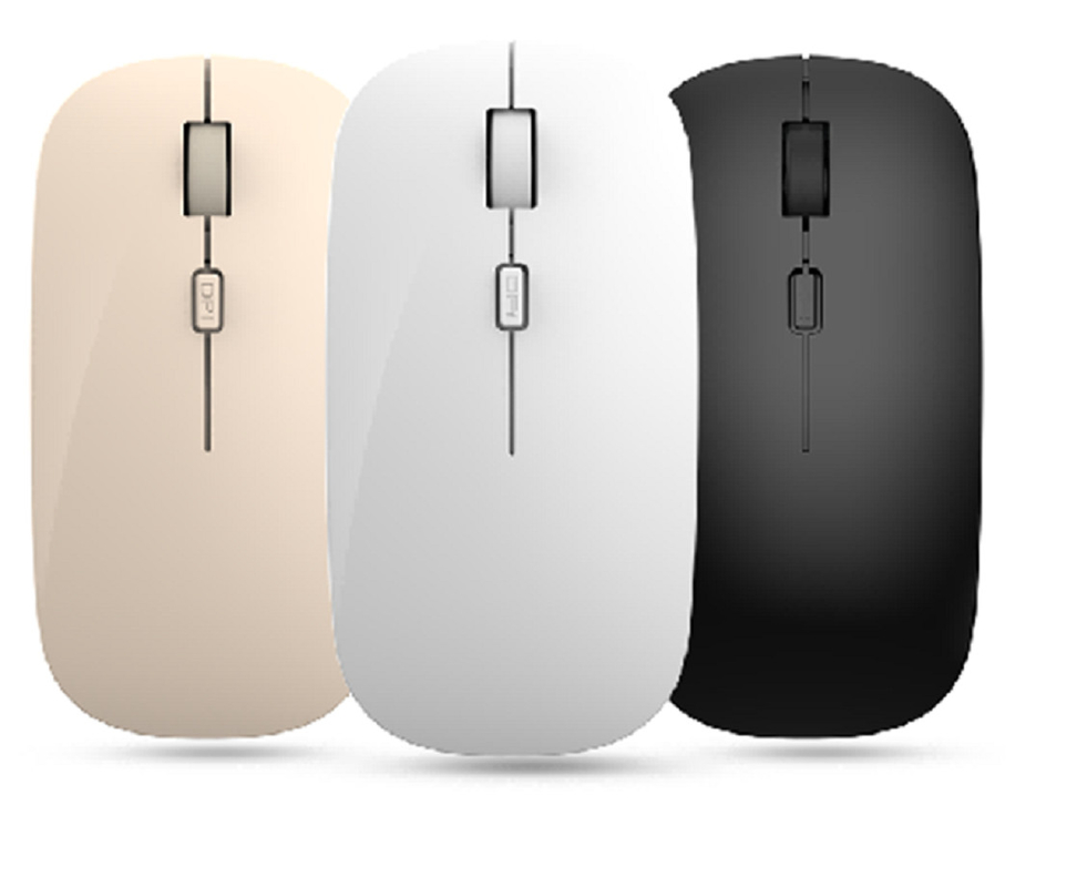 The 2.4G wireless mouse is compatible with Windows and iOS. It features four precision buttons, 1200DPI tracking, ABS material