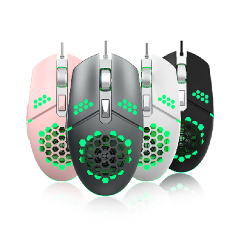 This wired mouse offers a button life of 10 million clicks, adjustable 6400 DPI, a 6-button design, RGB Lighting,1.5m USB cable