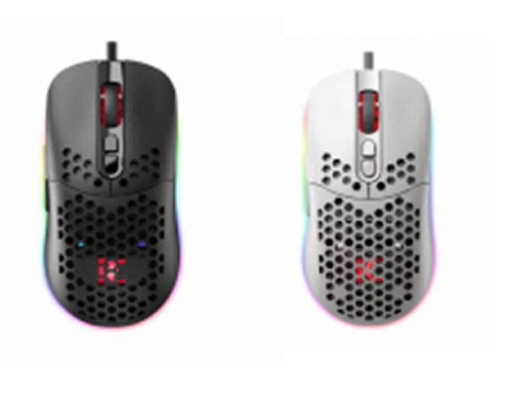This wired mouse offers a button life of 5 million clicks, adjustable 3200 DPI, a 6-button design, and rechargeable