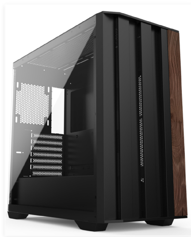 Gaming Case SPCC+ABS+Wood Structure Front Dual USB 1.0+USB 3.0+Type-C Triple Water-cooling