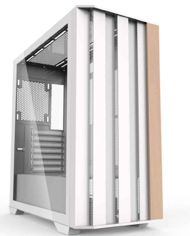 Gaming Case SPCC+ABS+Wood Structure Front Dual USB 1.0+USB 3.0+Type-C Triple Water-cooling