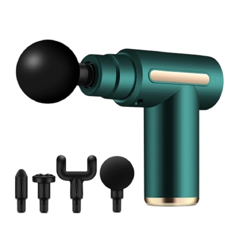 6-Mode Handheld Muscle Massager With 800mAh 30W Deep Relief 4 Massage Heads For Back / Legs Red Green Black Gray