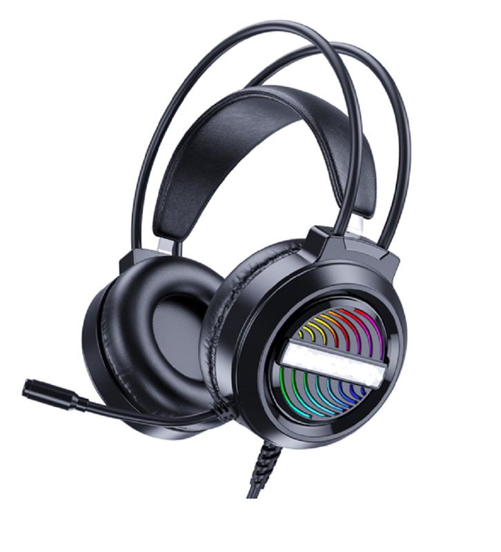 ETEK Gaming Wired Headphones 50mm Driver 20Hz-20kHz Response Omnidirectional Mic 2.0M Cable