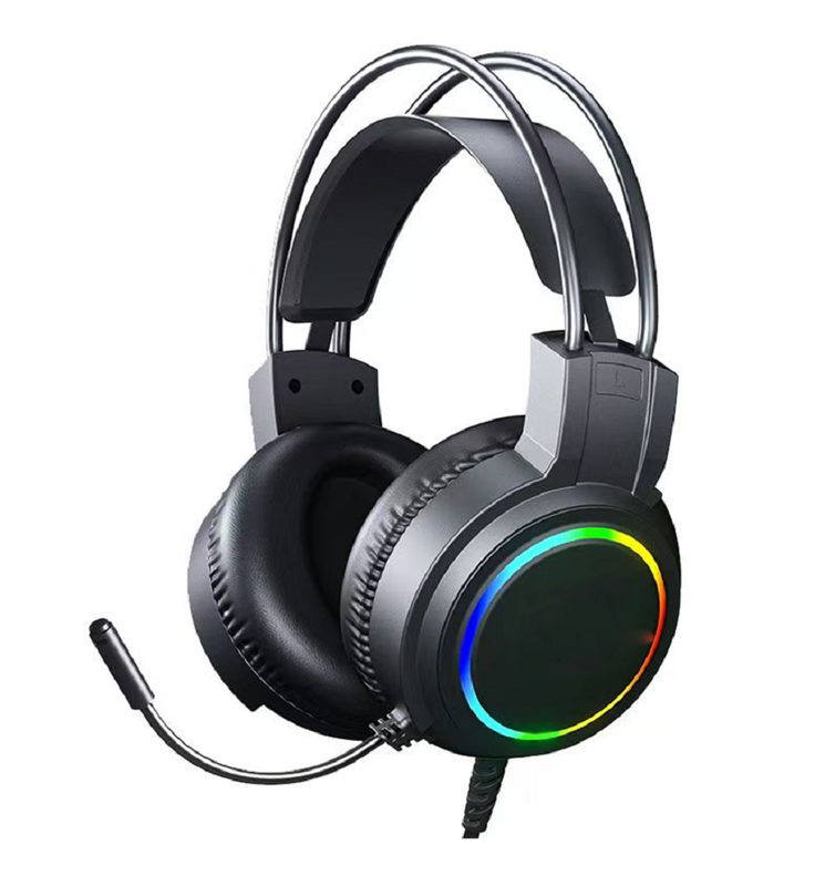 ETEK Gaming Wired Headphones 50mm Driver 20Hz-20kHz Response Omnidirectional Mic 2.0M Cable