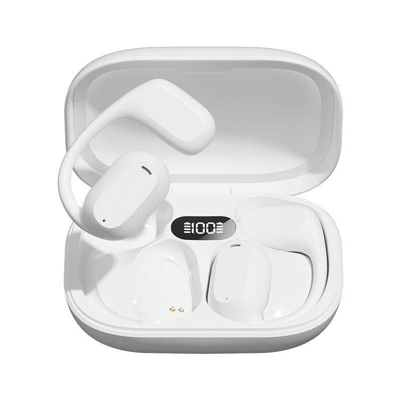 ETEK Ear-Hook TWS Earphones Bluetooth 5.3 A2DP/AVRCP/HFP 50mAh Earphone Cell + 300mAh Case Protective Board