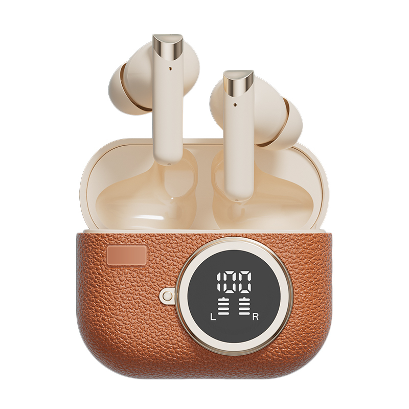 Wireless Earphones Bluetooth 5.4 ANC Earphone F10 Speaker 300mAh Case Type-C Fast Charging Brown Complexion Green