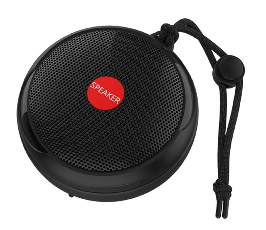 Portable Bluetooth 5.3 Speaker With IPX7 Waterproofing 52mm Driver 3W Output Type-C Fast Charge Speaker  Black / Red / Blue / Green