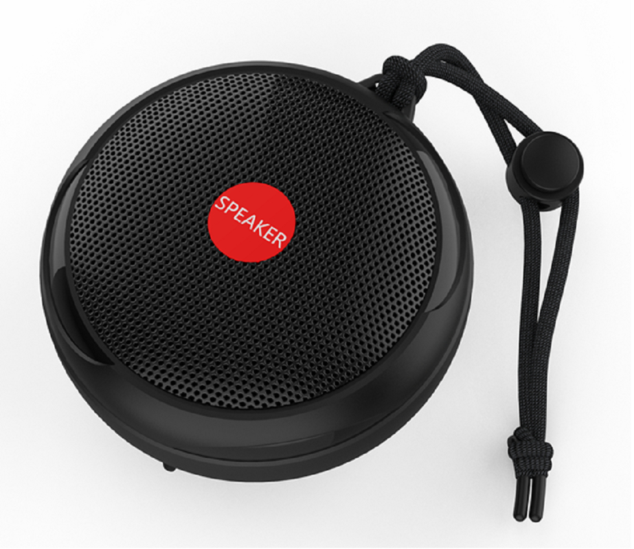 Portable Bluetooth 5.3 Speaker With IPX7 Waterproofing 52mm Driver 3W Output Type-C Fast Charge Speaker  Black / Red / Blue / Green