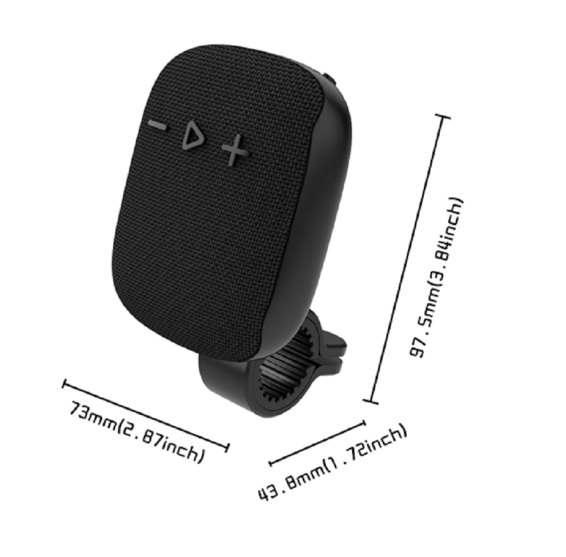 Bluetooth 5.3 Speaker,5W 45MM Driver, 400mAh Battery, ABS+Cloth+silicone Material,TF/FM/USB Playback & calling(black,red,blue)