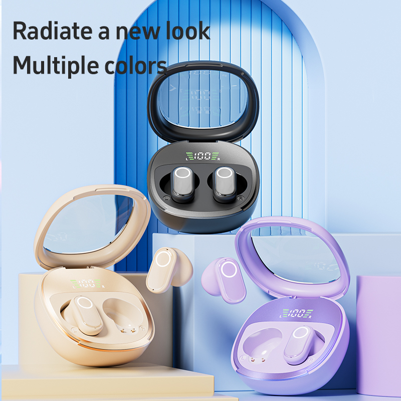 ETEK Bluetooth 5.4 TWS earphone with F13 Copper Ring,25mAh earphone cell + 200mAh case (protective board),3 color options.