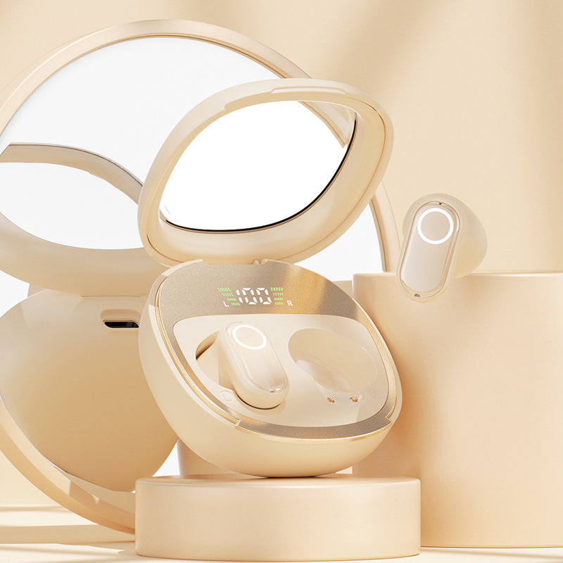 ETEK Bluetooth 5.4 TWS earphone with F13 Copper Ring,25mAh earphone cell + 200mAh case (protective board),3 color options.
