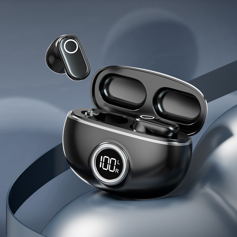 ETEK Plated Bluetooth 5.4 TWS earphone with F10,25mAh earphone cell + 230mAh case (protective board) ,2-3h call time.