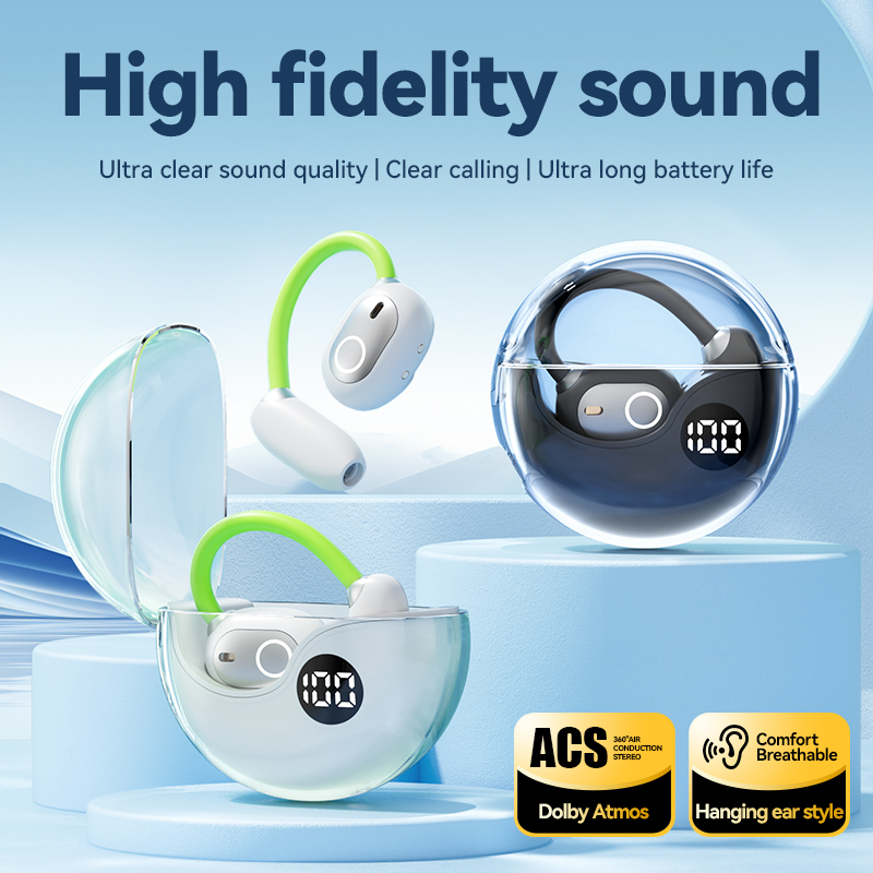 ETEK Bluetooth 5.4 TWS earphone with 115dB sensitivity , 40mAh earphone cell + 200mAh case (protective board), F13 speaker