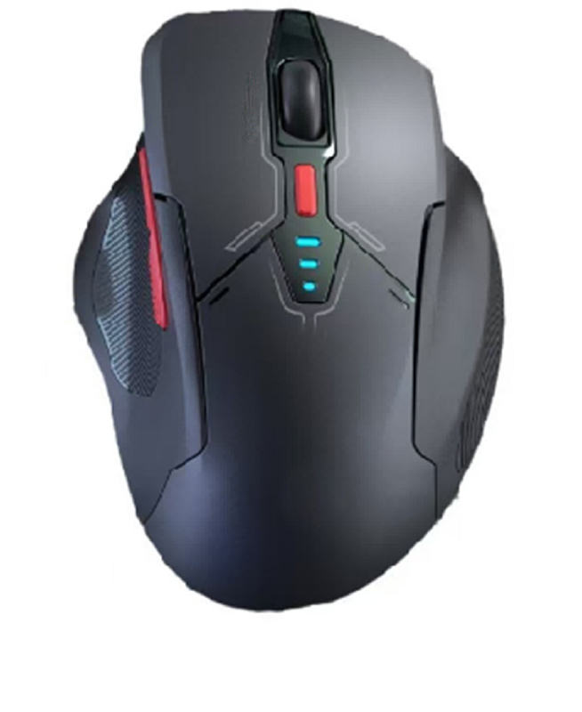 ETEK 6D 2.4G+ Bluetooth Dual-mode Rechargeable Mouse 800-1600-3200DPI Ergonomic Charging Mouse + With Power Display
