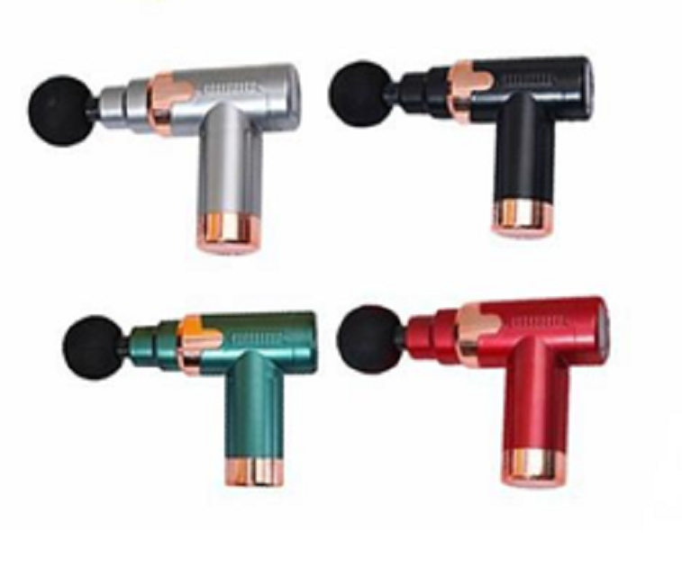 ETEK Massage Guns Feature ABS+electronic Components Construction With Button Control 1200mAh Battery 25W 4 Massager Heads 4-color