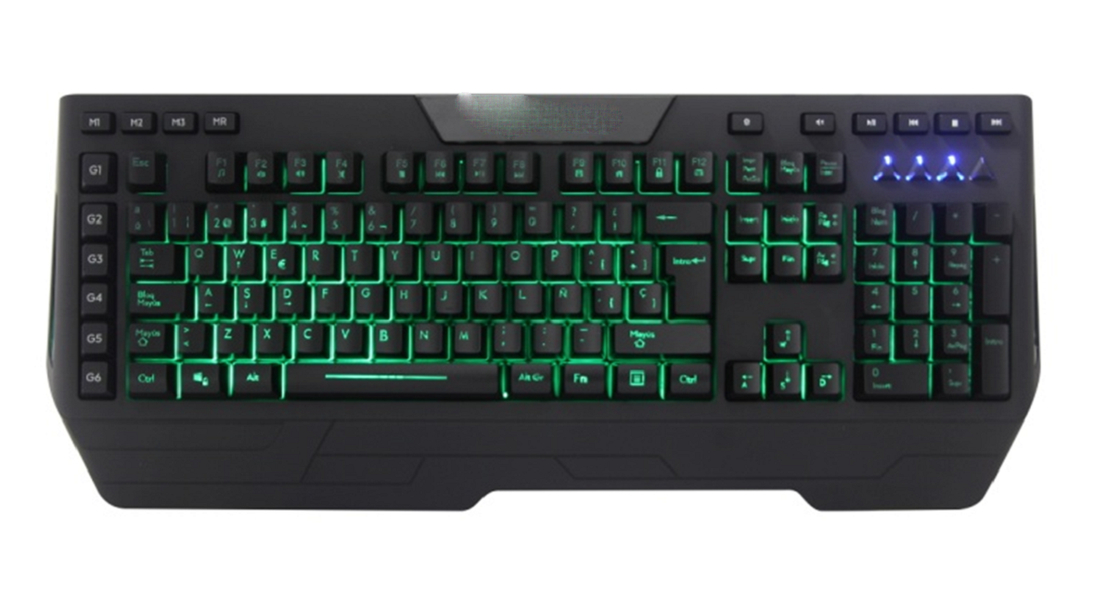 Gaming Keyboard with USB Connection, 19-Key Anti-Ghosting, RGB Backlighting,1.5m Cable length,Optional Features Available