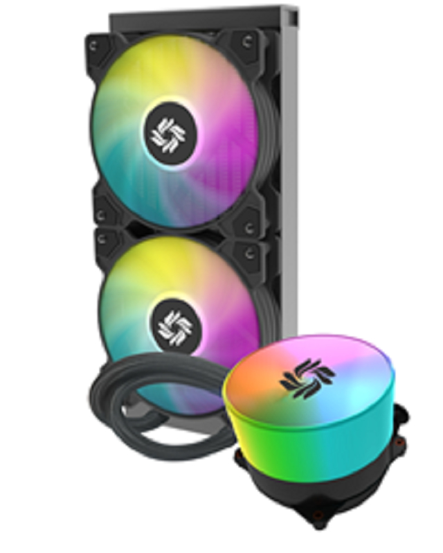 240mm ARGB Liquid CPU Cooler with Round Water Block 400mm Rubber Hose PWM Fan 1800 RPM Custom Logo 270W TDP