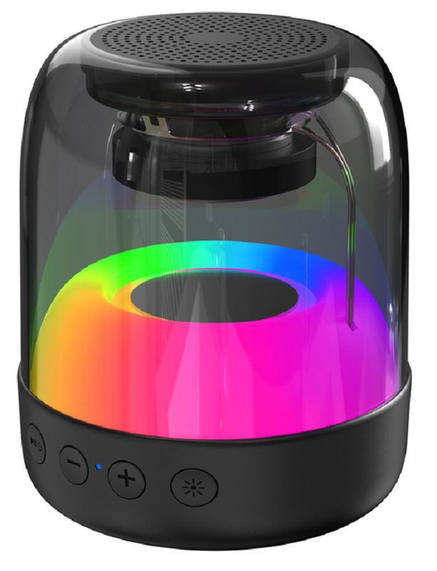 Portable Bluetooth Speaker 3W2-inch Driver ABS Shell RGB Lighting 500mAh Supports BT/AUX/USB/TF Hands-free Call