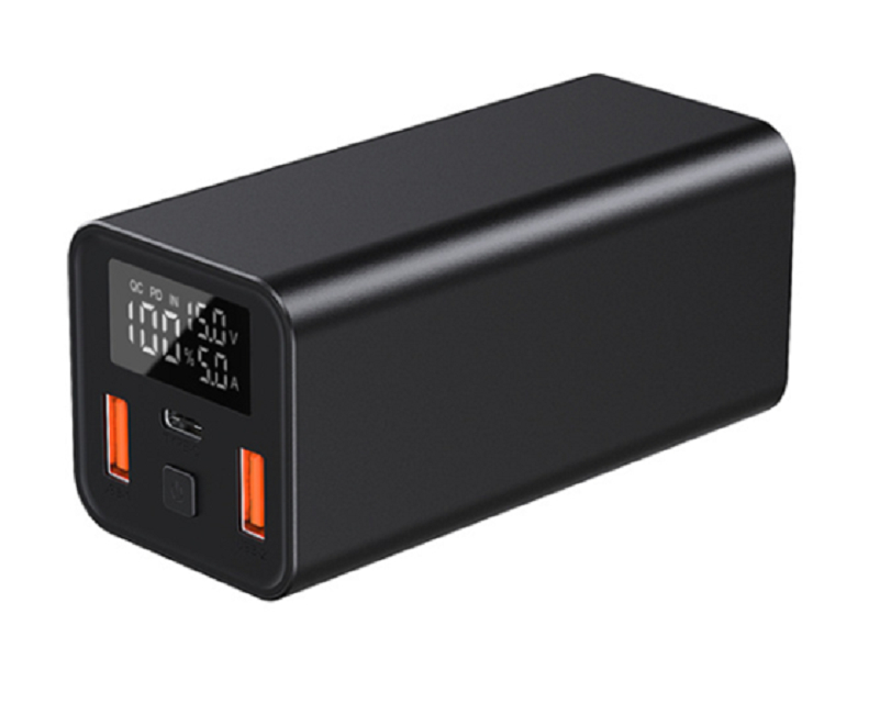 PD65W High Capacity Portable Power Bank With 21700 Cells 20000mAh Black Grey Rust Sliver For Laptops / Smartphones / Tablets