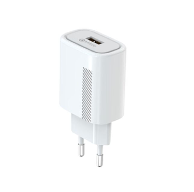 18W Quick Charge 3.0 Wall Charger,U.S. Plug, Multi-Voltage Output (5V-12V), Compact 62.5*43*27mm, AC 100-240V Input