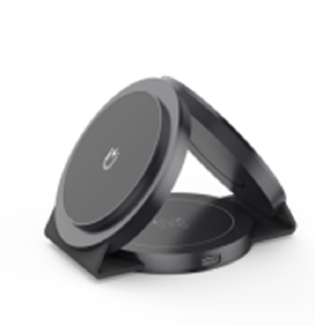 Ultra-Thin 3-in-1 Wireless Charging Pad,Foldable & Portable, 15W for Phone / 2.5W for Watch / 3W for Earbuds, 4 Colors, Plastic+PC