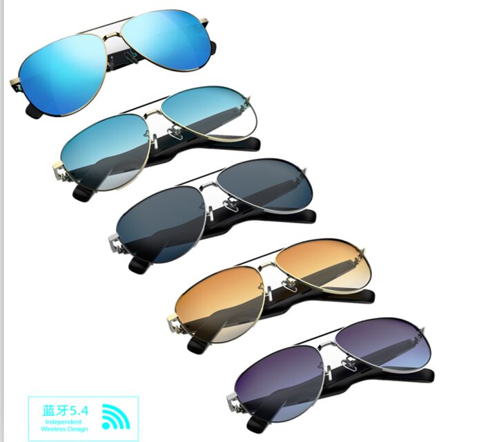 Smart Bluetooth Sunglasses,MEMS Mic, Type-C, 40g Lightweight, ZK5756C,for cyclists, runners, office commuters, and remote workers