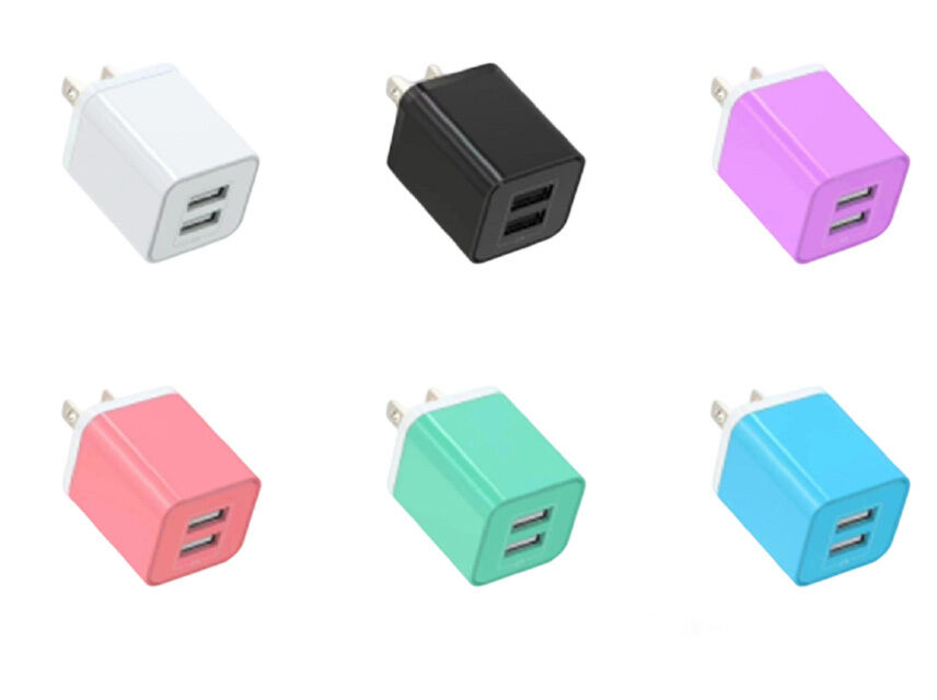 Macaron Color 10.5W Wall Charger, Qualcomm QC Compatible, 5V/2.1A, Overload Protection, PE Bag