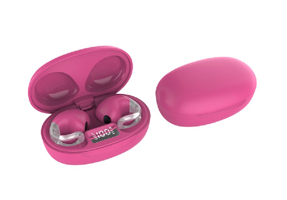 OWS Open-Ear Wireless Earbuds,12mm Driver, 4H Playtime, Bluetrum 5656T,Black/White/Pink/Red