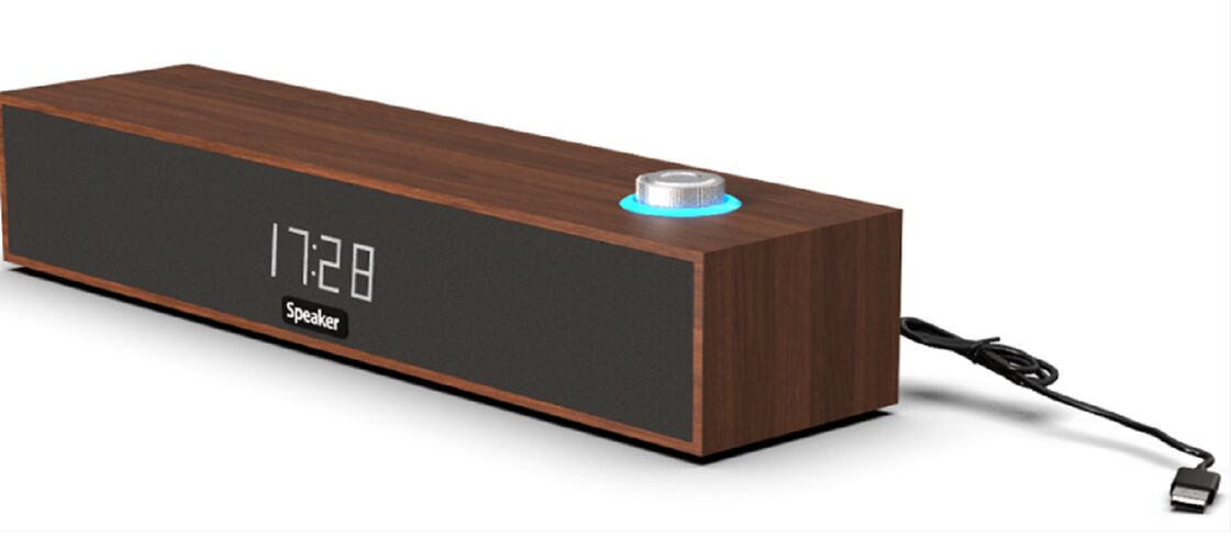 Wood Bluetooth Speaker, Bluetrum V5.4, 6W Stereo, 2
