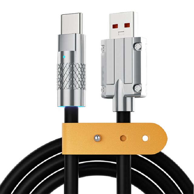 4-Core Fast Charging Cable, LED Light, 8 Colors, 1-2M, High Power
