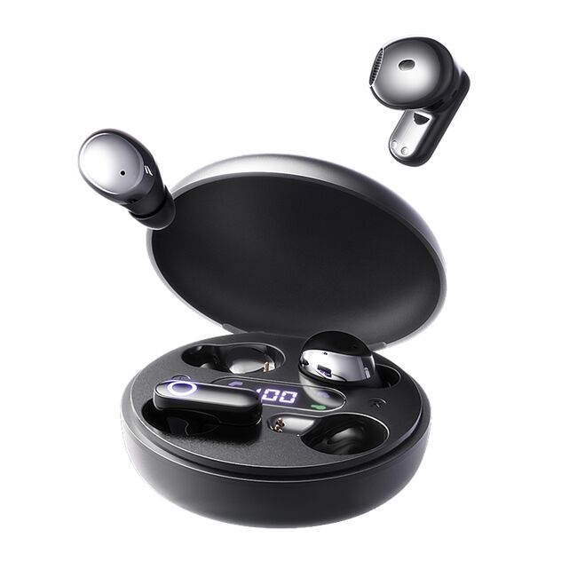 TWS Bluetooth 6.0 Earbuds,12mm Driver, 4.5h Playtime, USB-C Charging Case