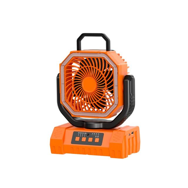 20000mAh Camping Fan with 270 degrees Manual&Auto Tilt, Remote Control, Power Bank, LED Light