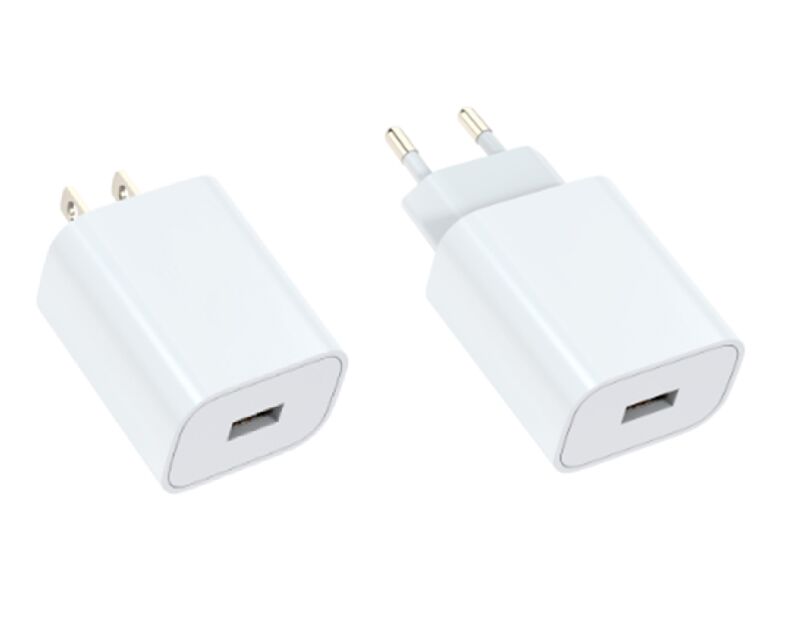 QC 18W USB-A Fast Charger,US Plug, Multi-Voltage Output, Compact PE Pack