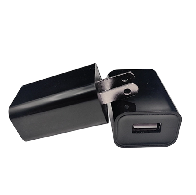 5W EU USB Charger 5V1A Output Black / White Color Box
